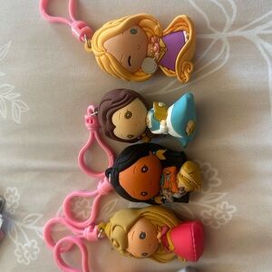 Disney Princess Keychain Collection - Pink and Multicolor